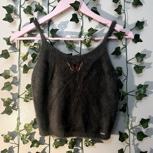 🦋 🦋 Butterflies Hollister ex small cropped Tank top 🦋🦋